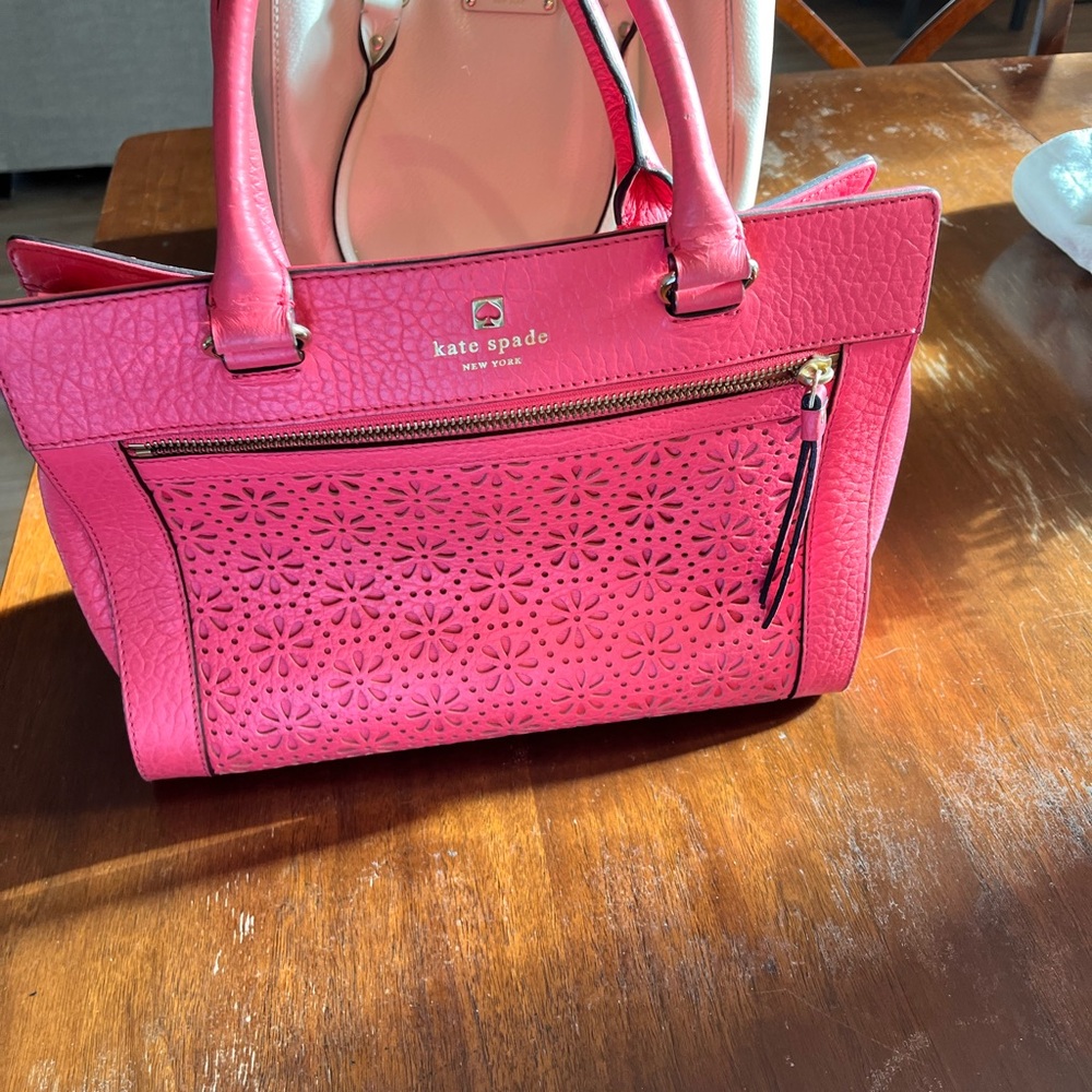 Kate Spade Fuchsia Floral Satchel